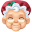 Mrs. Claus: light skin tone on Facebook