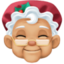 Mrs. Claus: medium-light skin tone on Facebook