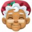 Mrs. Claus: medium skin tone on Facebook