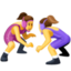 women wrestling on Facebook