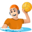 person playing water polo: light skin tone on Facebook