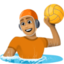 person playing water polo: medium skin tone on Facebook