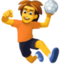 person playing handball on Facebook