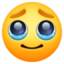 face holding back tears on Facebook