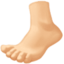 foot: medium-light skin tone on Facebook