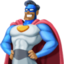 man superhero: medium-dark skin tone on Facebook