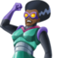 woman supervillain: dark skin tone on Facebook