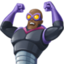man supervillain: dark skin tone on Facebook