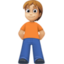 person standing: medium-light skin tone on Facebook