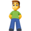 man standing on Facebook