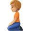 person kneeling: medium-light skin tone on Facebook
