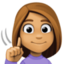 deaf woman: medium skin tone on Facebook