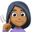 deaf woman: medium-dark skin tone on Facebook