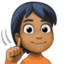 deaf person: medium-dark skin tone on Facebook