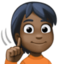 deaf person: dark skin tone on Facebook