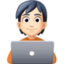 technologist: light skin tone on Facebook