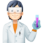 scientist: light skin tone on Facebook