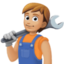 mechanic: medium-light skin tone on Facebook