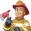 firefighter: medium-light skin tone on Facebook
