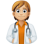 health worker: medium-light skin tone on Facebook