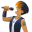 singer: medium skin tone on Facebook