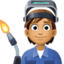 factory worker: medium skin tone on Facebook