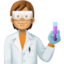 scientist: medium skin tone on Facebook