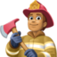 firefighter: medium skin tone on Facebook