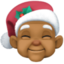 Mx Claus: medium-dark skin tone on Facebook