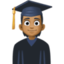 student: medium-dark skin tone on Facebook