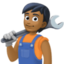 mechanic: medium-dark skin tone on Facebook