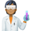 scientist: medium-dark skin tone on Facebook