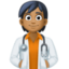 health worker: medium-dark skin tone on Facebook