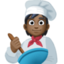 cook: dark skin tone on Facebook