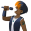 singer: dark skin tone on Facebook