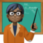 teacher: dark skin tone on Facebook