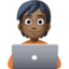 technologist: dark skin tone on Facebook