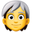 person: white hair on Facebook