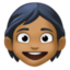 child: medium-dark skin tone on Facebook