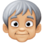 older person: medium-light skin tone on Facebook