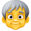 older person on Facebook
