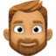 man: medium skin tone, beard on Facebook