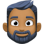 person: medium-dark skin tone, beard on Facebook