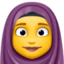 woman with headscarf on Facebook
