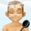 man in steamy room: medium skin tone on Facebook