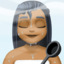 woman in steamy room: medium-dark skin tone on Facebook