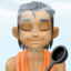 person in steamy room: medium-dark skin tone on Facebook