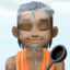 person in steamy room: dark skin tone on Facebook