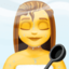 woman in steamy room on Facebook