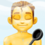 man in steamy room on Facebook